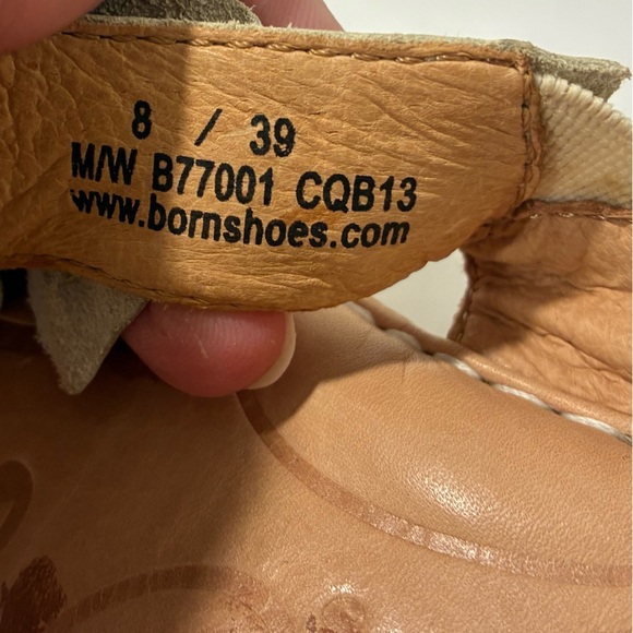 Born Woman’s Kimona Platform Sandals Ivory Flowers Size 8 Hand Crafted Leather - Picture 9 of 9